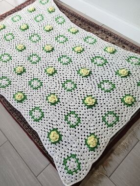 Granny Square Afghan Remember Summer